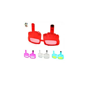 Cheap Fancy Dress Costume Finger up Shape Plastic Party Wear Glasses HPC-2221