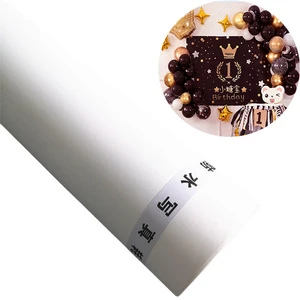 Feixun Waterborne Polyester Flexible Banner Interior Background Cloth Wedding Studio Photo Fabric Pure White Smooth Backdrop