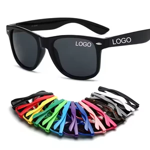 Wholesale Promotional Glasses Brand Designer Custom Logo Black Square Recycled Plastic Sun Glasses Women Sunglasses For Men 2026