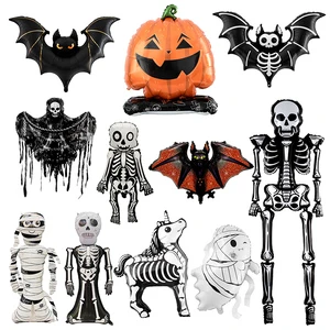 New Halloween Foil Balloons Ghost Festival Terror Head Pumpkin Halloween Party Balloons Decoration Supplies Ghost Toys