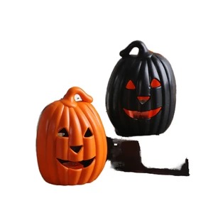 For New Halloween Pumpkin Lantern Decoration 2023 Children's Portable Glow Plastic Bucket Props Factory Price