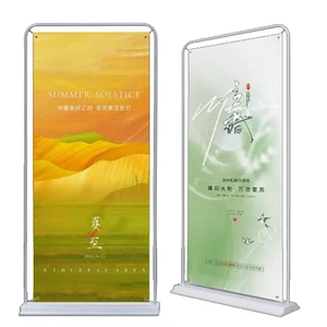 Iron Folding Portable Outdoor Door Frame Stand Polyester Flags Banners for Wedding Holiday Festival Education Display Welcome