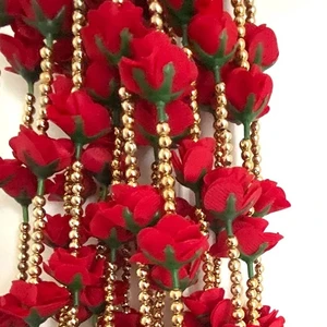 Artificial Red Rose Flowers Strings Flower Garland Flowers Hanging Garland Wedding Decor Wedding Favour