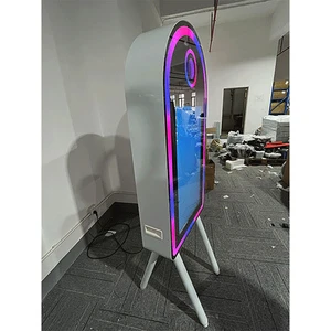 Mirror Photo Booth Print Selfie Video Free Accessories Magic Mirror Photo Booth Flight Case