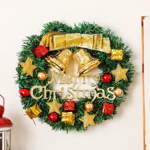High Quality 30cm Christmas Ornaments Simulation Flocking Garland Standing Tree Accessories Elegant Christmas Garland