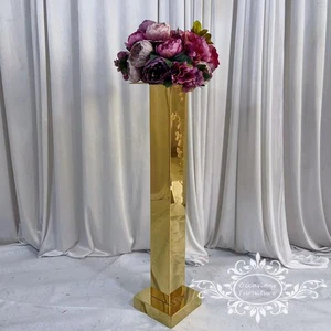 Gold Stainless Steel Wedding Table Top Decorations Centerpiece for Flowers Balls