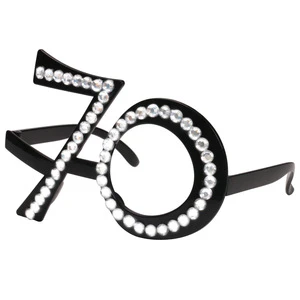 Dropshipping New Sunglasses Arrivals Oversize Women Men OEM Custom Funny Happy Birthday Party Glasses with Number