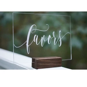 Acrylic Table Card Wedding Event Signs Guest Banquet Nameplate Number Plate Wedding Invitation Place Card