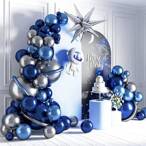 Interesting 112/set Space Theme Balloons Garland Arch Kit for Birthday Party Role Play Props