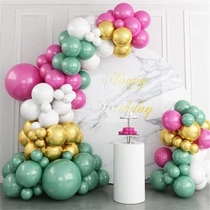 115Pcs Balloon Garland Kit Confetti Latex Metallic Balloons Party Decor Ballon Arch Kit for Birthday Wedding Baby Shower Party