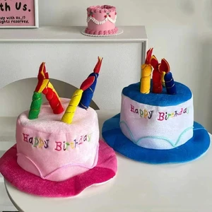 Party Novelty Decorations Happy Birthday Hats Unisex Adult Fancy Accessories Multicolor Candles Party Hat Birthday
