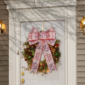 Wholesale Christmas Wired Ribbon Catalog, 20 Styles of Red Blue Pink & Rustic Burlap Ribbon for Professional Holiday Decorating
