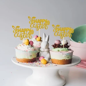 Wholesale Easter cupcake decorations - Spring baked goods holiday decorations for Easter celebrations