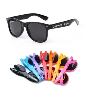 2024 Cheap Price UV400 Protection Custom Logo Black Color Frame Cheap Promotion Party Sun Glasses Promotional Gifts Sunglasses