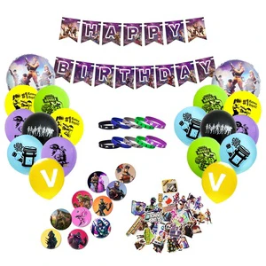 Customized Video Game Theme Party Decorations Happy Birthday Banner Theme Party Supplies