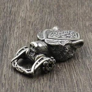 Aksesuar Bakir Pulseira Erkek Bileklik Viking Dragon Clasp Bronze Beads Metal Clasp Men's Paracord Dragon Bracelet for Men
