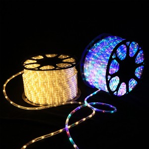 IP65 Waterproof Outdoor LED Rope Light High Brightness RGB Christmas Fairy String Landscape Holiday Decoration PVC Lamp Body