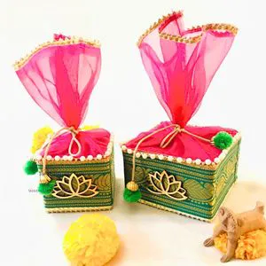 Designer Handmade Large Traditional Ladoo Boxes Wedding Ramadan & Graduation Favor Sweet Gift Box Bridesmaid Baby Shower Gift Bo