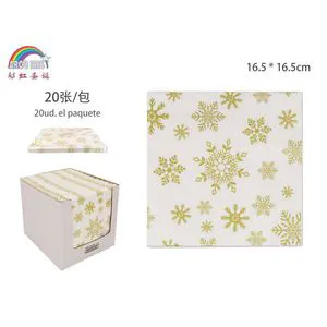 Christmas Napkins 16.5x16.5 cm for Party Tableware & Table Decorations-Festive Celebrations
