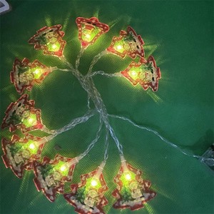 Christmas String Lights Xmas Tree Santa Claus Snowman Garland Lighting Strings for Holiday Home Decor Fairy Light