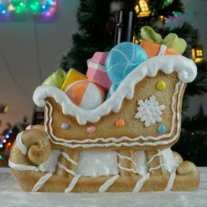 New Arrive CHRISTMAS DECORATION 2025 Heavy Big Size Tree Stand Sleigh with Ball and Gift