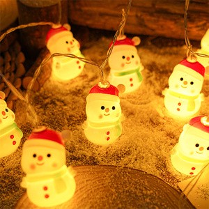 Shingel New Year Window Hanging Santa Claus Shaped Christmas Night Lamp Led String Light for House Garden