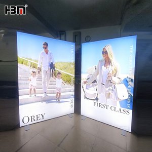Portable Exhibition Booth Stands Seg Fabric Light Box Banner Led Advertising Light Boxes Pop Up photo Booths Lightbox