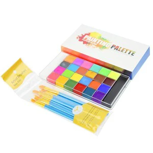 Professional Halloween FX Party Artist Fancy Makeup Painting Kit Non-Toxic Safe Flash Body Face Paint Oil Palette for Body