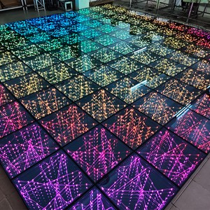 Igracelite 1.6ft /2.0ft Wired Star LED Dancing Floor Monochrome / RGB Dance Floor Wedding Nightclub