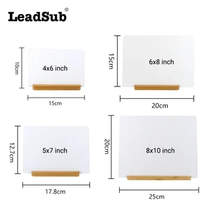 Custom Logo 6inch 7inch 8inch 10inch Metal Print Aluminum Photo Frame Gift Blank Sublimation Aluminum Photo Panel With Base