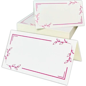 Name Place Cards for Table Setting for Wedding Seating Food Buffet Pink Name Cards