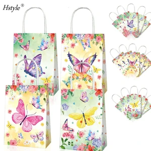 12 Packs Butterfly Goodie Bags Butterfly Party Favors Candy Bags Butterfly Goody Gift Treat Bags Birthday Party Supplies HS1059