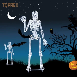 Halloween Decorations Party Supplies Skeleton Grow in Dark Motif Lights for Garden Halloween Decorations