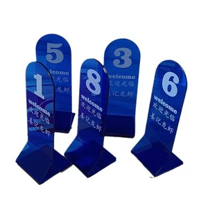For Acrylic Table Plate Board Vertical Dining Order Number Holders Pick-up Call Standee