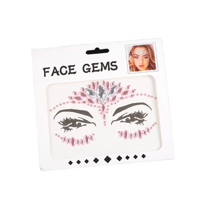 Gmagic Temporary Tattoo 3D Festival Party Rhinestone Crystal Face Eye Stickers Gemstone Beauty Makeup