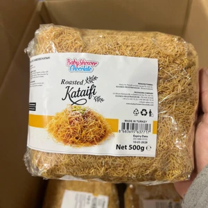 500 gr Roasted Kataifi Bulk Kadayif Turkish Dessert Natural Ingredients Crunchy Caramelized Perfect for Dubai Chocolate Bar