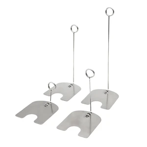 2026 Stainless Steel Menu Card Clip Table Number Seat Marker Stand Holder Place Card Stand for Wedding Party Desktop