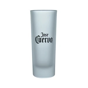 Personalized Color And Logo Available Tall And Straight Frosted Shooter Glass 2oz Custom Split Shot Glasses With Logo