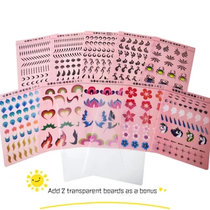 Reusable Face & Body Painting Practice Board Templates for Art Supplies