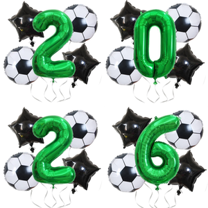 Soccer Game Party Decoration Creative Soccer Football Fans Cheering Balloon Set for Party Supply