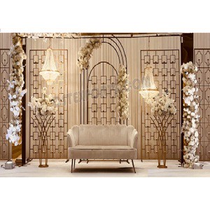 Modern Wedding Reception Stage Candle Wall Screens Prettiest Wedding Stage Candle Wall Stands Wedding Event Decor Candle Wall