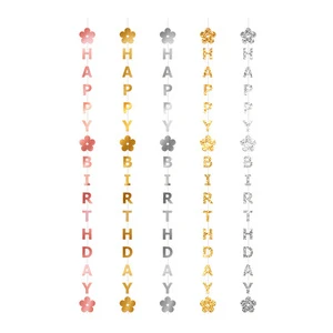Happy Birthday Banner Party Decorations Many Colorful Options Including Rose Gold Silver Red and More Party Supplies