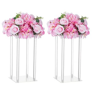 Acrylic Vase Wedding Centerpieces Flower Stand Flowers Vases for Birthday Party Weddings Table Decorations