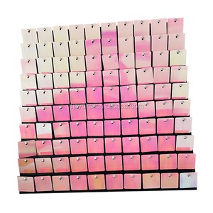 Interior or Indoor Decoration Use Plastic Hot Sale 3d Sequin Wall Panel for Wedding Party and Home
