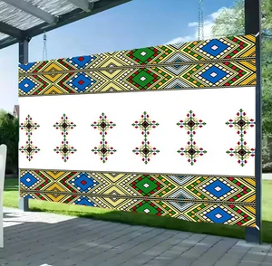Custom 3.5*4M Large Size Eritrean Ethiopian Cross Habesha LOGO Backdrop Cloth Banner for Decorations and Wedding