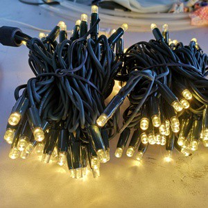 Christmas Decoration Tree Light Led String 230 V Rubber Cable 5mm Led Color Change Christmas Lights Multicolor Light