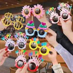 PVC Square Birthday Party Home Decorations Set for Children-Korean Style Hot Selling Indoor Use