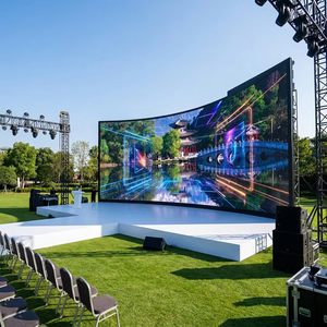 7680Hz High Refresh Outdoor Rental Curved LED Screen P2.6/P2.9/P3.9 IP65 Waterproof For Stage Events