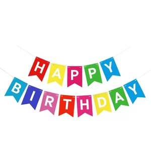 Happy Birthday Rainbow Banner Decoration Set Balloon Decorations Party Supplier