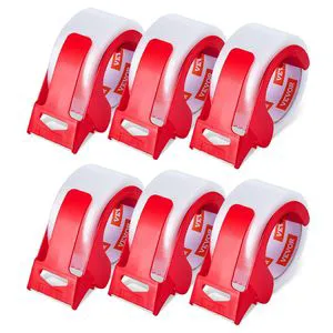 Clear Packing Tape 65 Yards 2.7 Mil With Dispenser For Carton Sealing